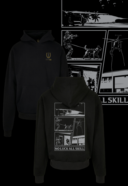 HEAVY HOODIE - NO LUCK ALL SKILL