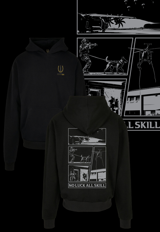 HEAVY HOODIE - NO LUCK ALL SKILL