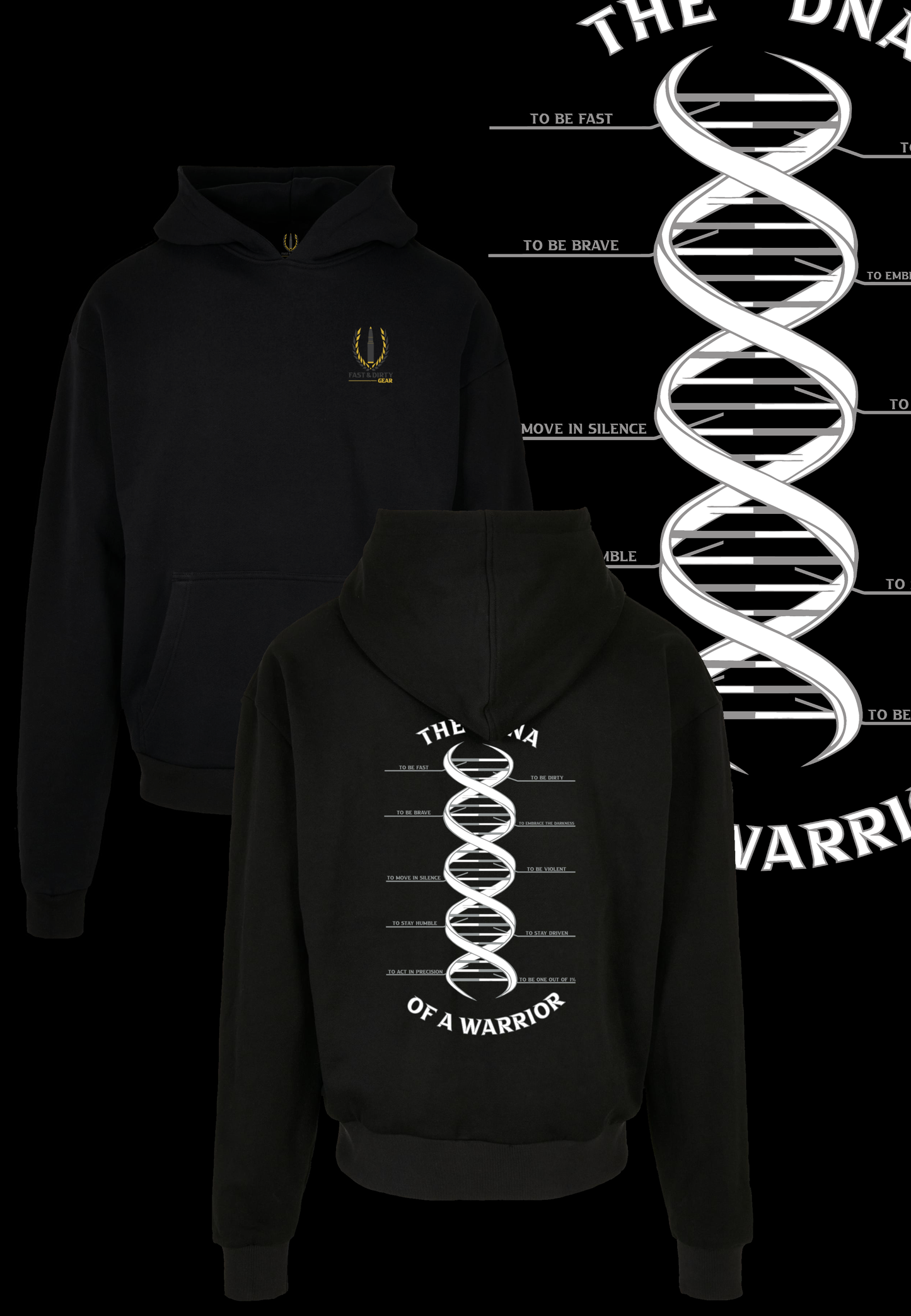 HEAVY HOODIE - DNA OF A WARRIOR