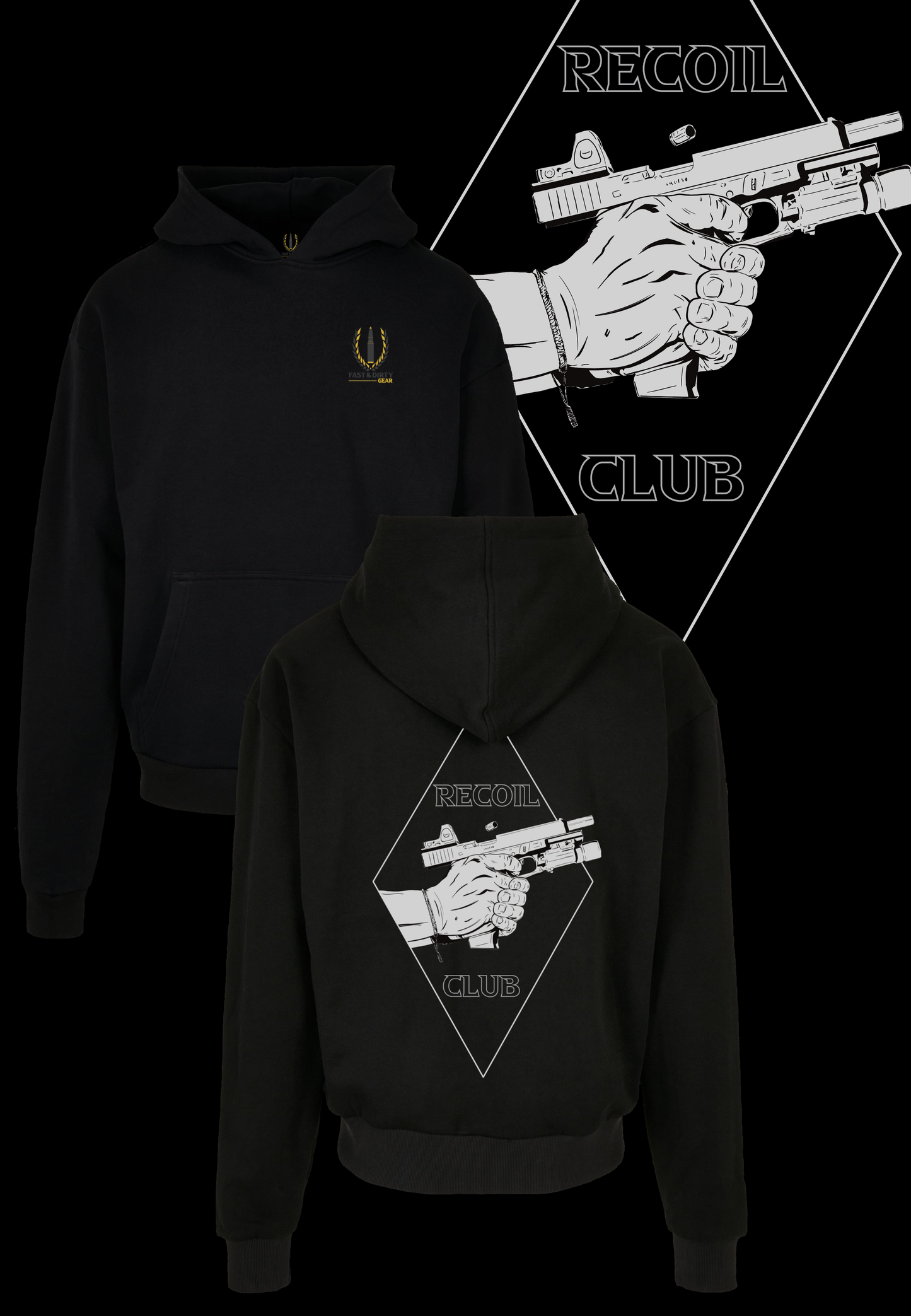 HEAVY HOODIE - RECOIL CLUB