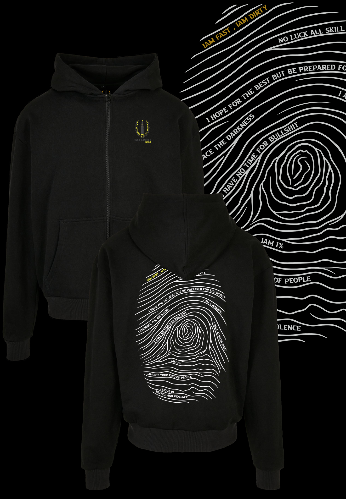 HEAVY ZIPPER - FINGERPRINT