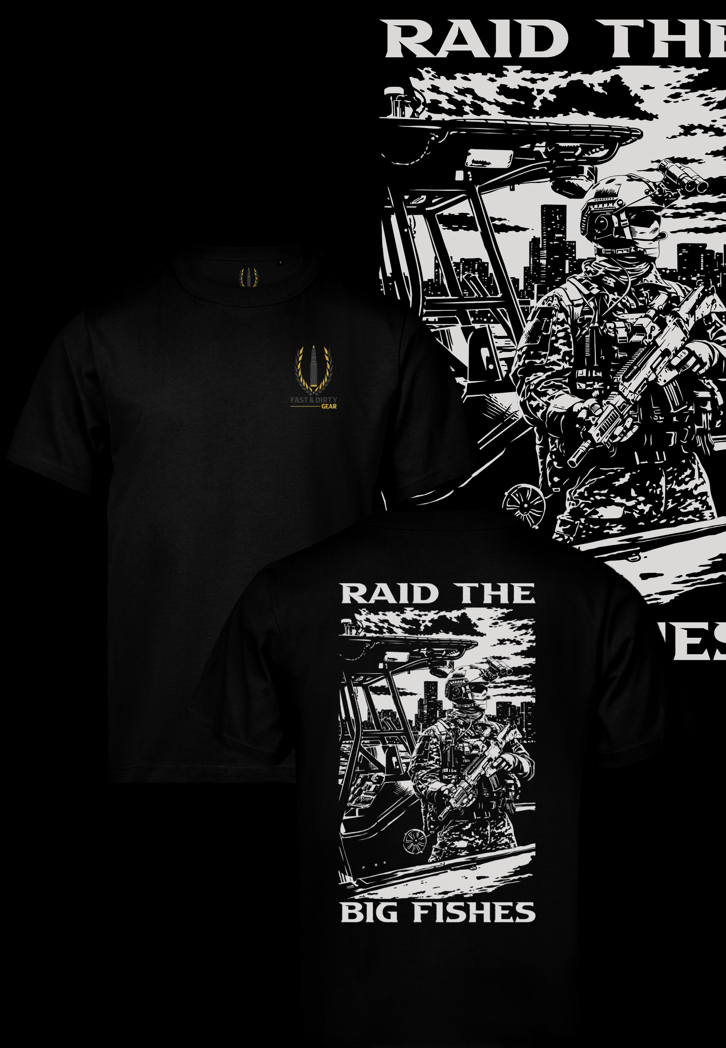 T-SHIRT - RAID THE BIG FISHES