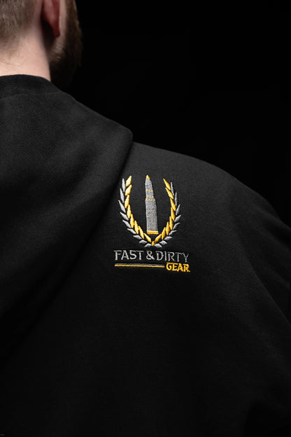 Heavy Hoodie Logo Stick auf der Schulter - Streetgear